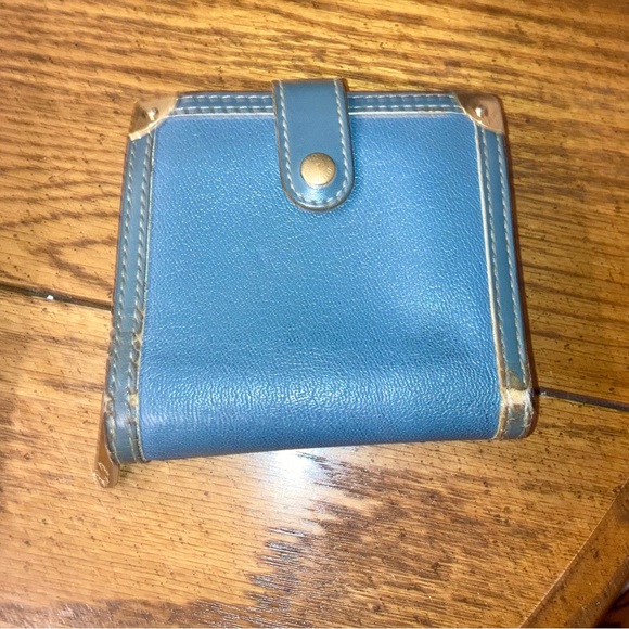 Louis Vuitton Handbags - Louis Vuitton Vintage Suhari Compact Zip Wallet Leather Blue